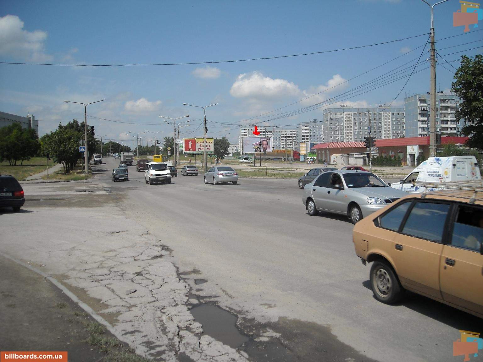 Billboard Zaporizhzhya,  072_Zaporizza_Hortic'ke sose/st. Marsala Sudca - rinok