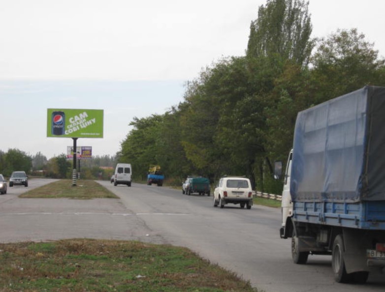 Billboard Zaporizhzhya,  138_Zaoroz'e_st.Tiraznaa 60m ot vyezda v p.Solnecnyj-vyezd iz goroda