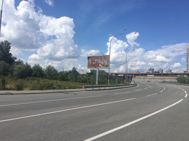 Billboard Kyiv,  Sortuval'na / Kanal'na, ruh do Darnic'kogo sose, livoruc