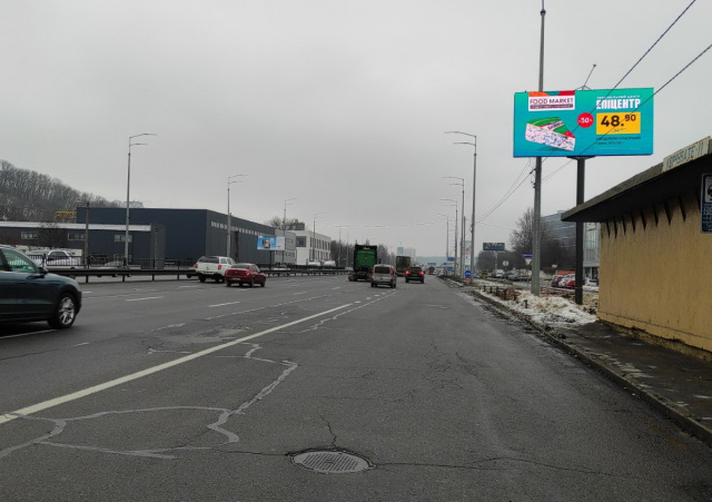 Видеоборд Київ,  Столичне шосе 4, (700 м до розв'язки з пр-том Науки),  рух до центру міста