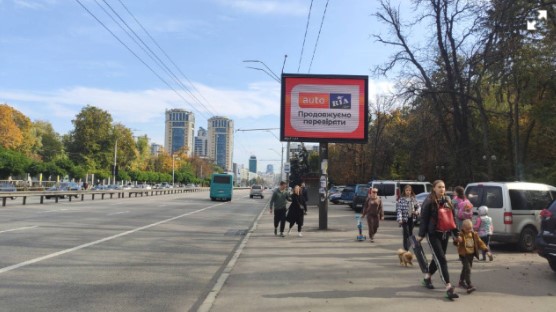 Видеоборд Киев,  Берестейський пр-кт (парк КПІ, навпр."Зоопарку" рух до центру)