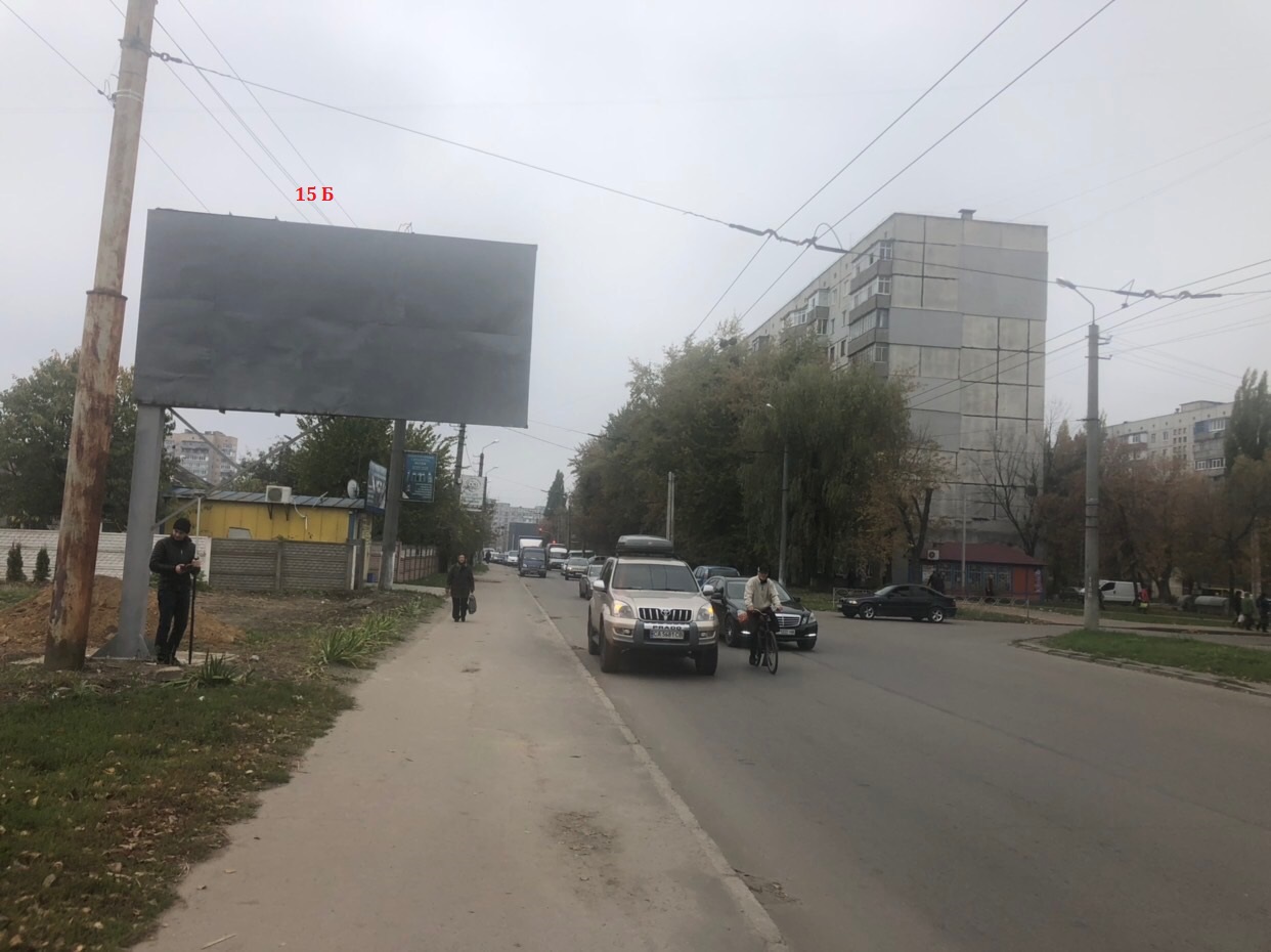 Билборд Белая Церковь,  вул. Зенітного полку навпроти каплички (напрямок в бік Novus)