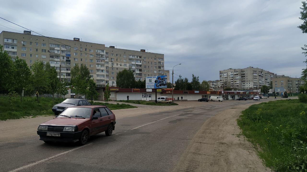 Билборд Бердичев,  ул. Одесская 36, "Красная гора", рынок, в центр