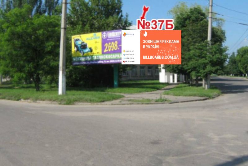 Билборд Славянск,  перехрестя вул. Банківська/вул. Торська, 78 (право)