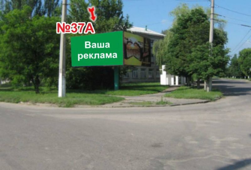 Билборд Славянск,  перехрестя вул. Банківська/вул. Торська, 78 (ліво)