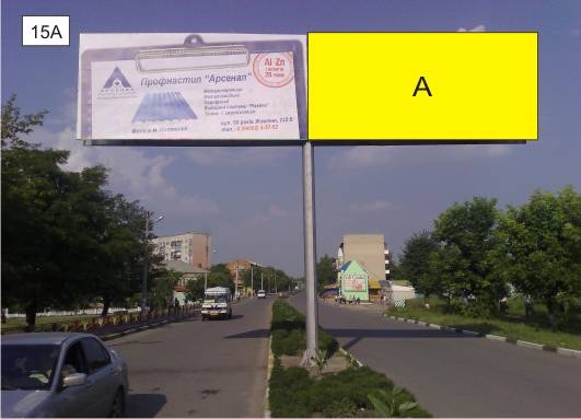 Билборд Подольск (Котовск (Подольск)),  пр-кт Перемоги на розділовій смузі  перпендикулярно напрямку руху навпроти котельної