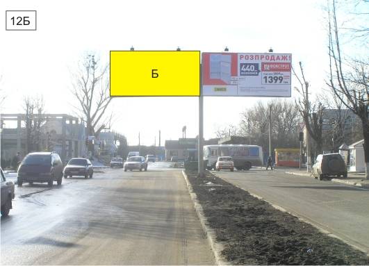 Билборд Подольск (Котовск (Подольск)),  пр-кт Перемоги на розділовій смузі перпендикулярно напрямку руху навпроти стоматологічної поліклініки
