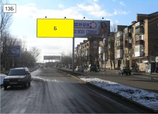 Билборд Подольск (Котовск (Подольск)),  пр-кт Перемоги на разділовій смузі перпендикулярно напрямку руху, навпроти гуртожитку Медичного училища