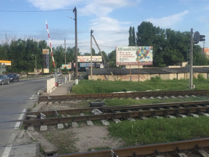 Билборд Херсон,  Ж.переезд с ул.Паровозной на Бериславское ш.