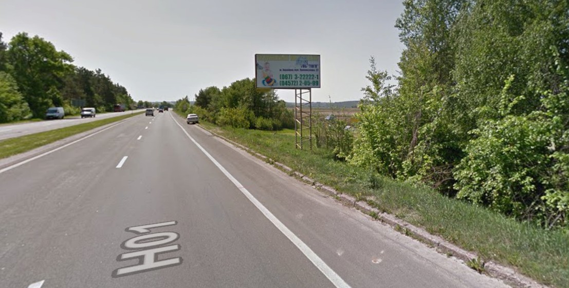 Prismatron, prism Kiev roads,  A/s Kiiv - Znam'anka (s. Derev'ana) 48 km