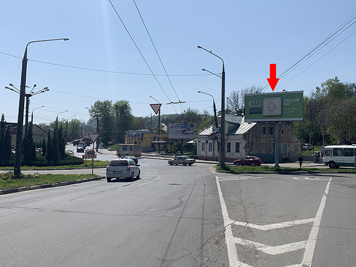 Билборд Луцк,  вул. Гагаріна - вул. Корсунська