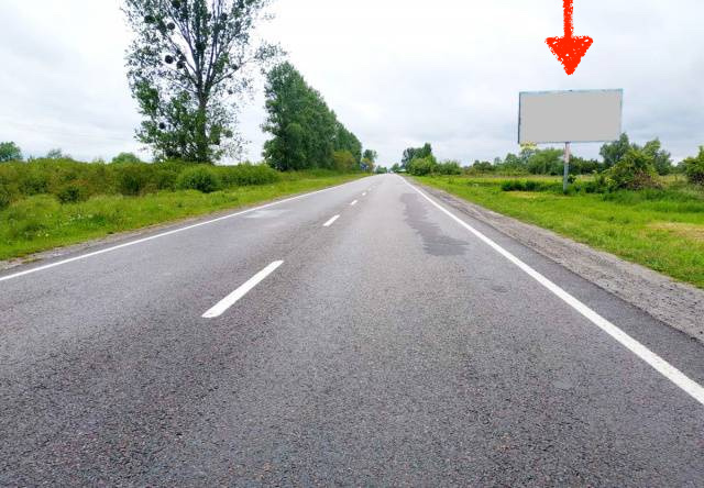Билборд Жовква,  виїзд з м. Жовква в напрямку м. Рава - Руська, траса Львів- Рава-Руська (М-09), на кордон з Польщею + АЗС БРСМ