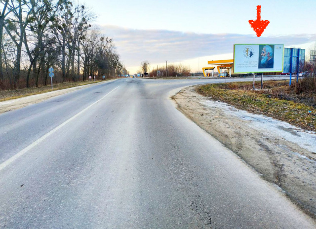 Билборд Жовква,  м. Жовква, виїзд на міжнародну трасу Львів - Рава-Руська, вул. Равська+ АЗК БРСМ