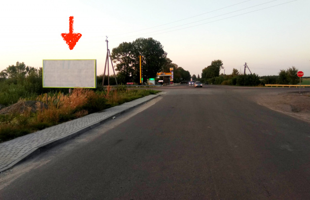 Билборд Жовква,  м. Жовква, вул. Б.Хмельницького, виїзд з міста у напрямку м.Червоноград, м.Сокаль, м.Рава- Руська + АЗК LPG
