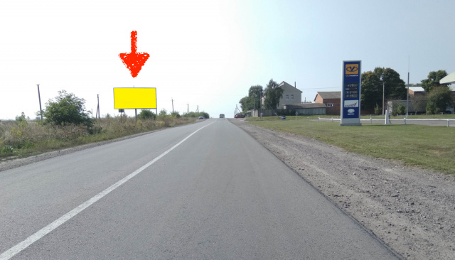 Billboard Radekhiv,  m. Radehiv, st. Galic'ka, 4, viizd z mista v napramku m. L'viv, m. Kamanka - Buz'ka, trasa L'viv - Luc'k