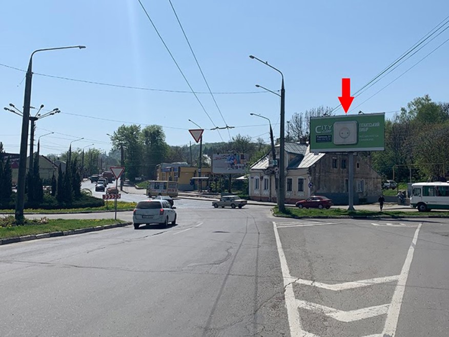 Билборд Львов,  вул. Гагаріна - вул. Корсунська