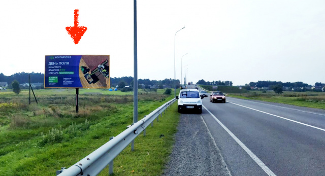 Билборд Броды,  м. Броди виїзд в сторону м. Львів, траса Львів - Київ (Е-40) АЗК ОККО