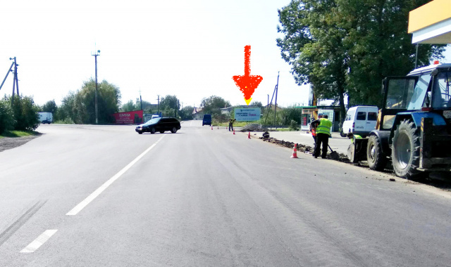 Билборд Жовква,  м. Жовква, вул. Б.Хмельницького, вїзд у місто з напрямку м.Червоноград, м.Сокаль, м.Рава - Руська + АЗК LPG