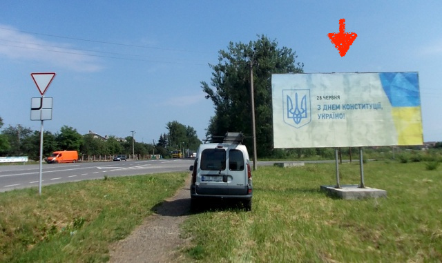 Billboard Zhovkva,  m. Zovkva, st. L'vivs'ka viizd na m.L'viv