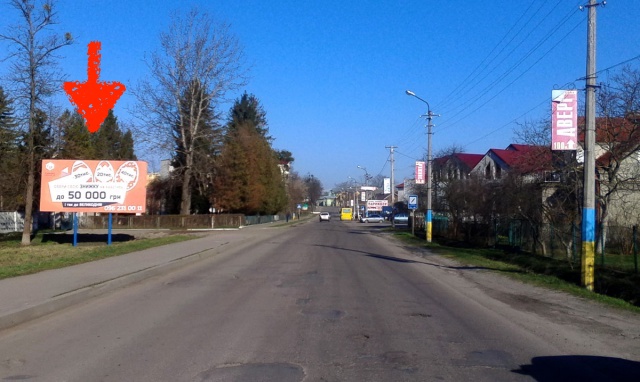 Билборд Жовква,  м. Жовква, вул. Львівська, 74 (торг.центр "Росана")