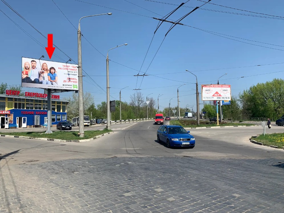 Билборд Львов,  вул. Гагаріна - вул. Корсунська