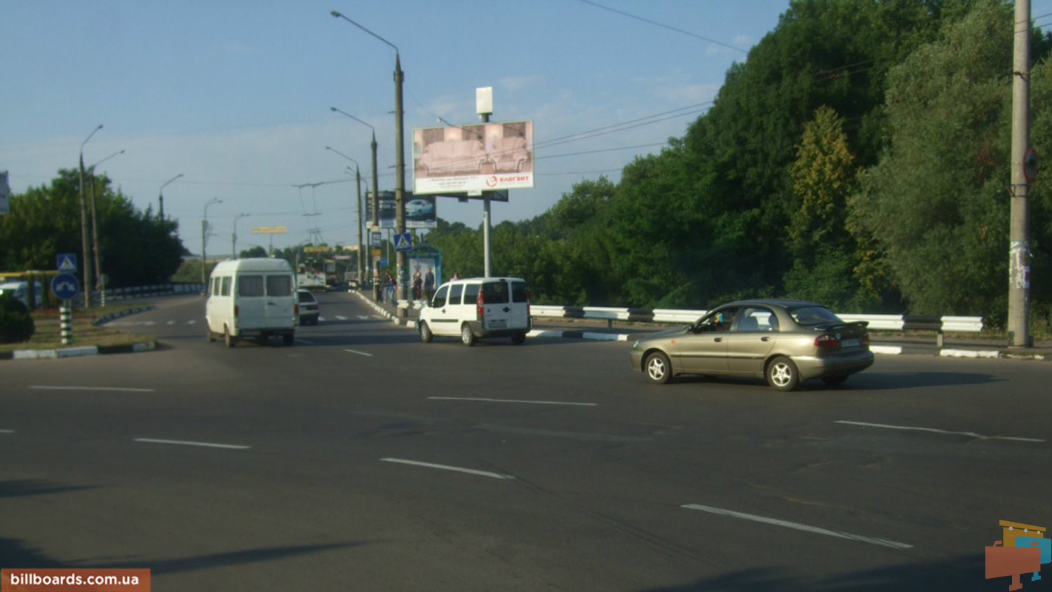 Billboard Chernivtsi,  Gagarina st., transportne kil'ce, z st. Galic'kij Slah