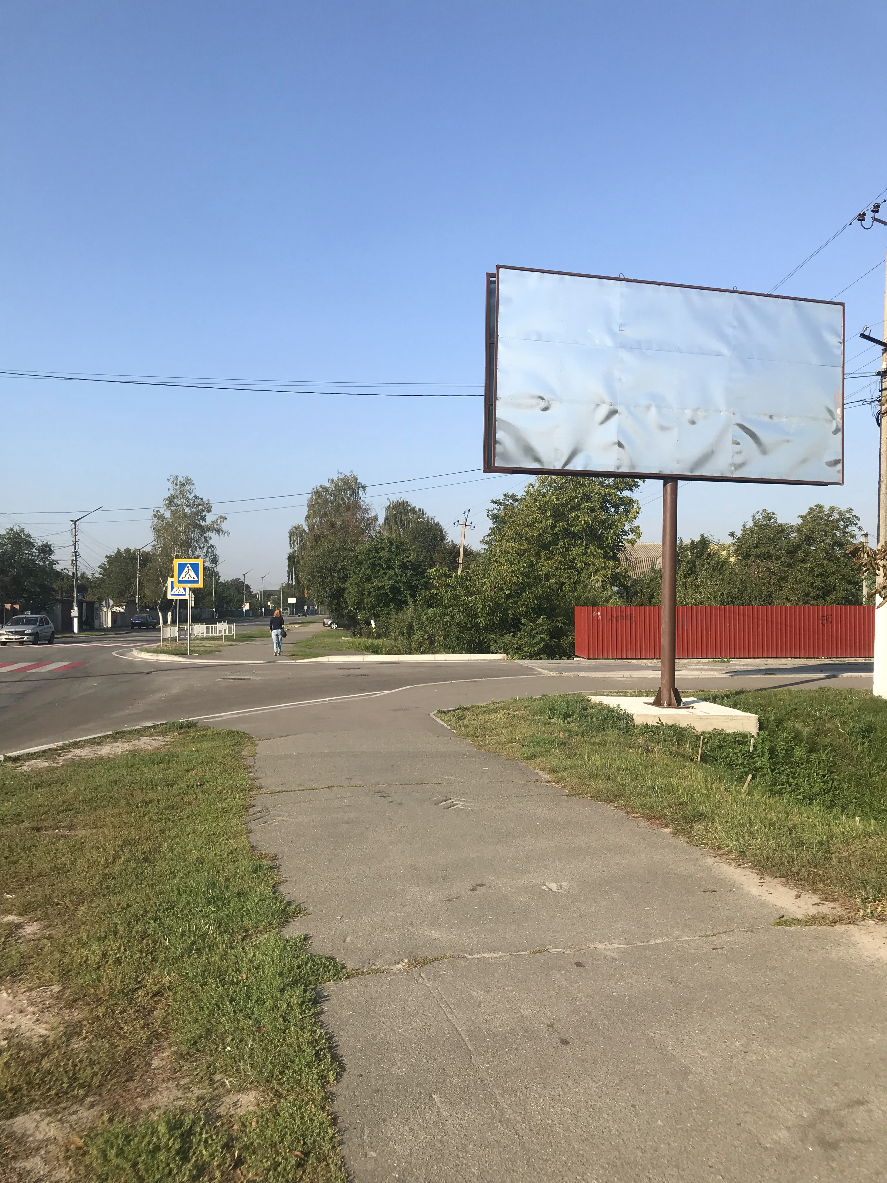 Білборд, бігборд (борд)  Чабани,  Чабани, перехрестя вулиць Покровської та Нової