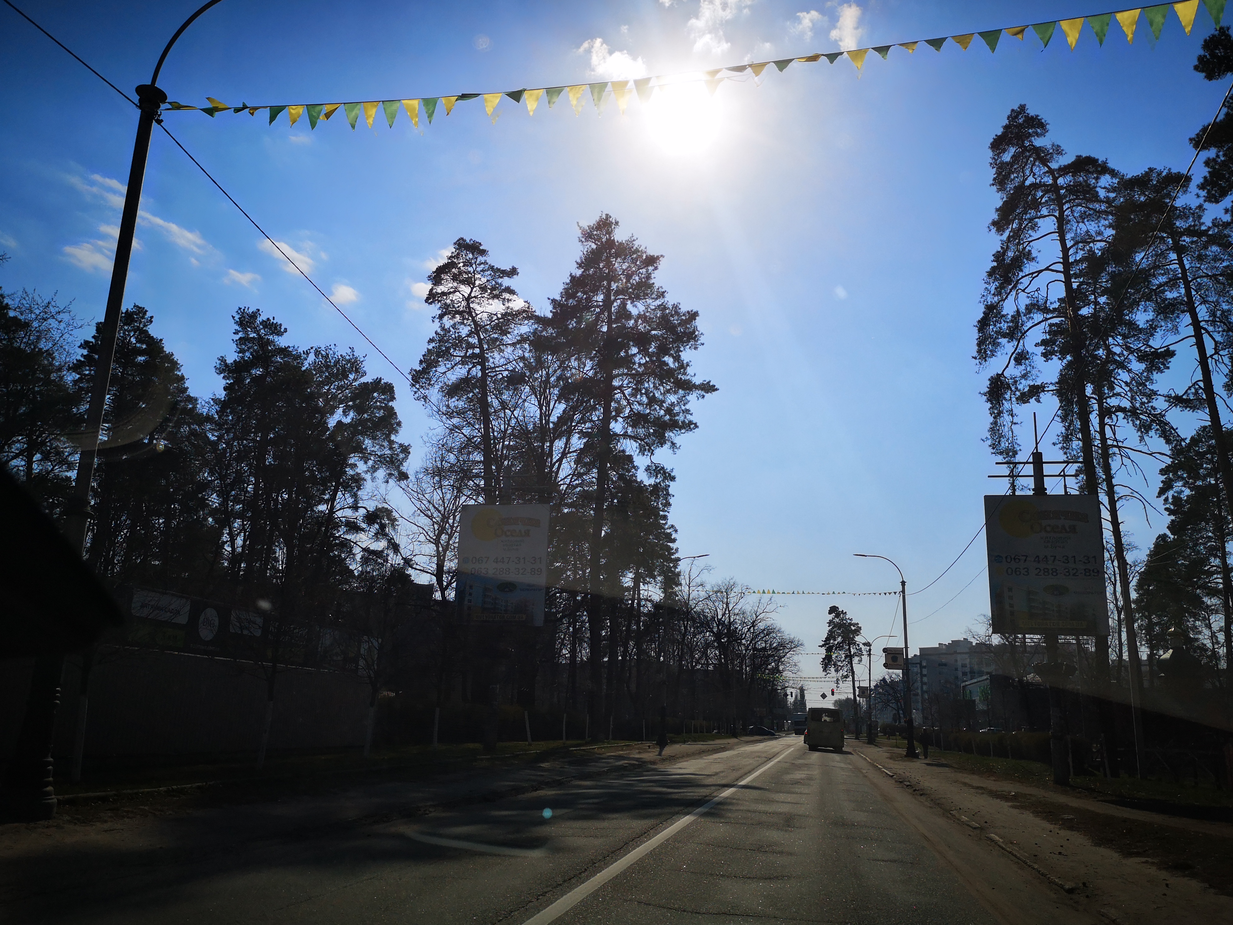 Billboard Bucha,  trasa Kiiv-Kovel', st. Sevcenko, peretin z st. Vokzal'na
