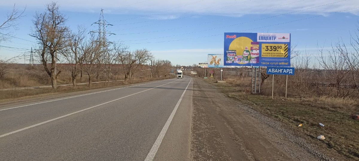 Billboard Odessa trasi,  Odesa - Reni transport pramue v m.Odesa (1 km do 2h stovpiv)