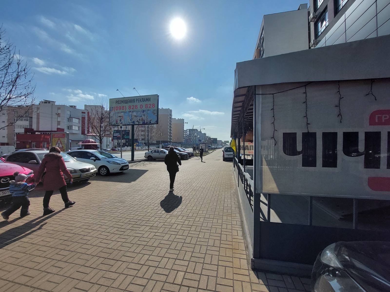 Билборд Вишневое,  вул. В. Стуса , перший після повороту на вул. Молодіжну - ЖК Квартал Крюківщина, ЖК "Піонерський Квартал", направлення на Крюківщину