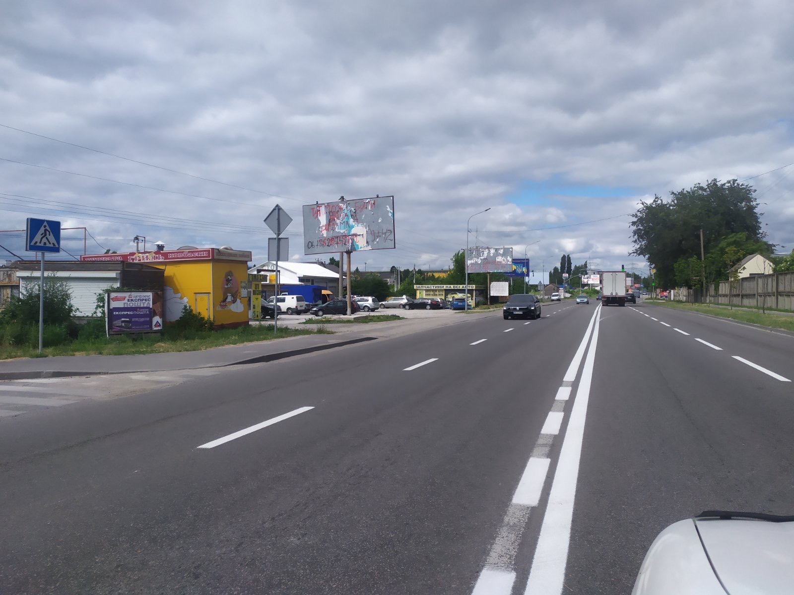 Білборд, бігборд (борд)  Вишневе,  вул. Київська, поруч Автолюкс, СТО, Металобаза "ВІКАР", "АТБ- Маркет", "СТОКЛЕНД", вїзд у місто Вишневе