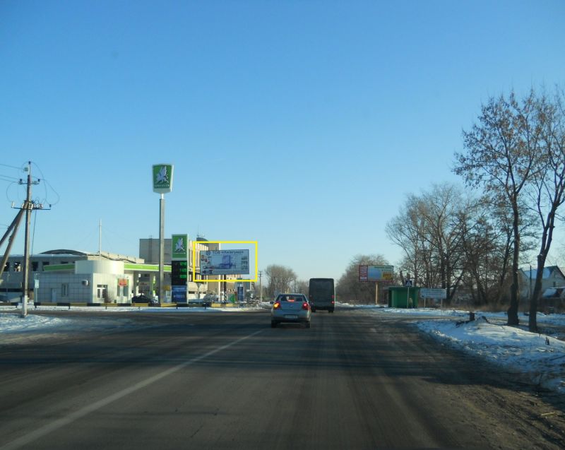 Білборд, бігборд (борд)  Бровари,  вул.Онікієнка Олега, 127, АЗС ОККО, поворот на АНЖИО