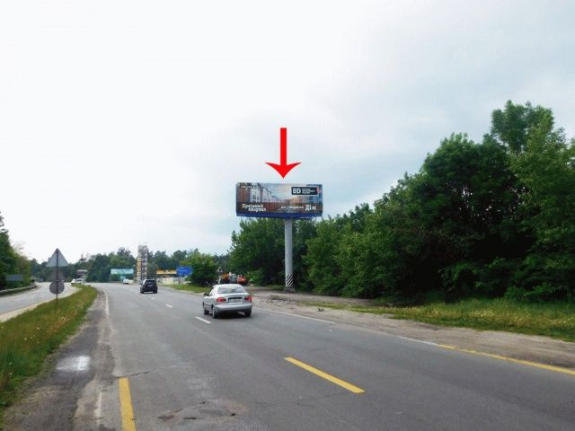 Megaboard Kyiv,  В'їзд до Києва, з боку Знам'янки, за смт Таценкі, від котедж.городка Грінвіч Хілл