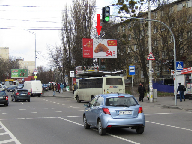 Video billboard Kyiv,  Uri Gnata st.,9 (TC "Kvadrat", TC "Ditaca Kraina",kinoteatr "Lejpcig", Sil'po, Velika kisena, El'dorado), v  napramku prosp. Peremogi