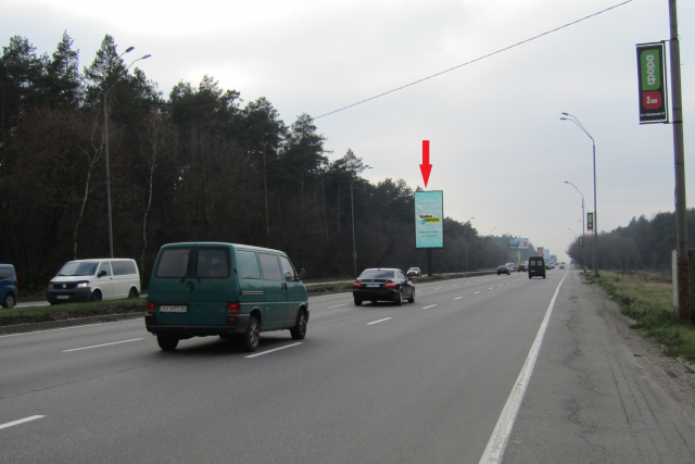Билборд Киев,  Броварський просп., На роздільнику (17 + 200, Леруа Мерлен, Novus, ЖК "Лісова казка", Фора), в напрямку Києва