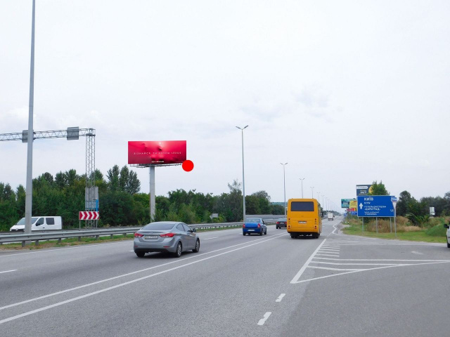 Мегаборд Київ,  Виїзд з Києва, в сторону Житомира, біля повороту на Мілу, до котедж.городку Міла Петрушки