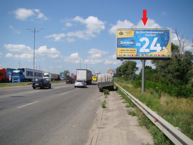 Билборд Киев,  Кільцева дорога ("Вольво Україна", Макдональдз, Novus), в напрямку просп. Л. Курбаса