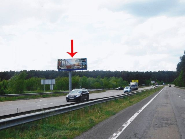 Megaboard Kyiv,  В'їзд до Києва, з боку Чернігова, виїзд на Бровари, за мостом, від котедж.городка Княжичі