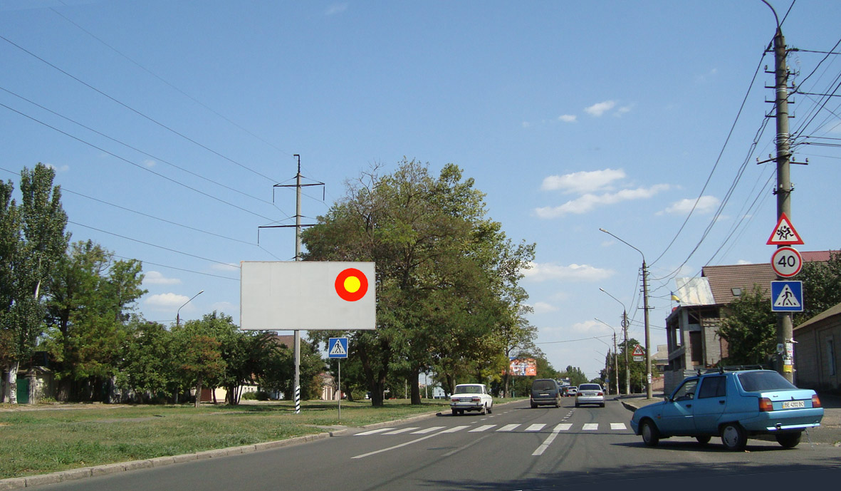 Билборд Николаев,  Погранична вул. (Чигрина) – 5-а Слобідська під 30 град., ст.А