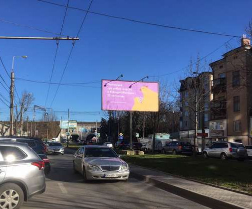 Billboard Ternopil,  Krusel'nic'koi st., 11 - Oleni Teligi st.