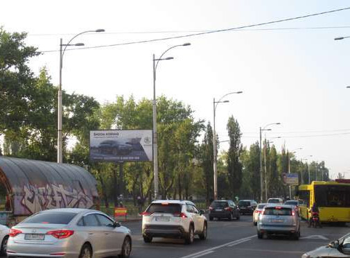 Billboard Kyiv,  Leonida Kadenuka prosp. - Krasnovods'kij prov. (u napramku Leningrads'koi pl.)