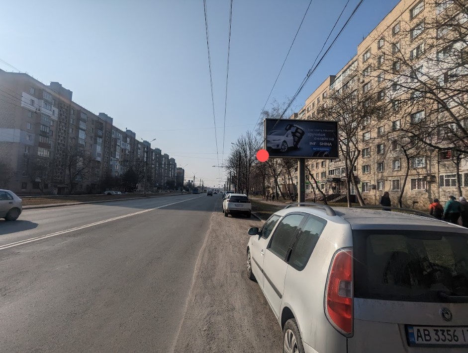 Билборд Винница,  вул.Келецька  , 106 ("А-банк",300 м.Ринок "Вишенька", ТЦ"Шок") з центру