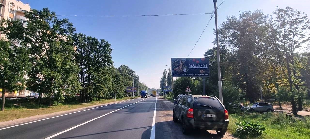 Billboard Bucha,  м. Буча, Нове шосе / вул. Польова                      (напрямок на м. Гостомель)