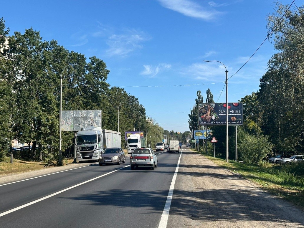 Billboard Bucha,  м. Буча, Нове шосе / вул. Вишнева                         (напрямок на м. Гостомель)