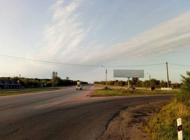 Билборд Житомир трассы,  Траса Житомир-Вінниця. Розвилка перед Бердичевом. Напрямок на Житомир