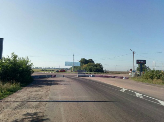 Билборд Житомир трассы,  Об"їздна Житомира.Розвилка біля Левкова.Напрямок на Бердичів,Вінницю