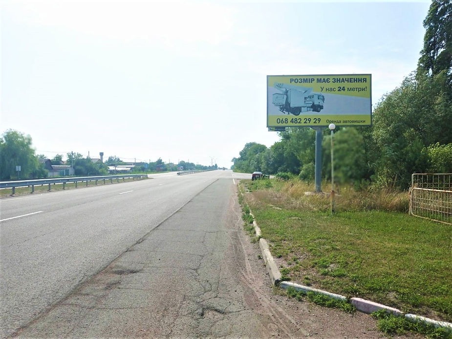 Билборд Житомир трассы,  Траса Київ-Житомир (АЗС Brent Oil) с.Глибочиця