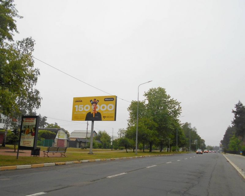 Билборд Гостомель,  м. Гостомель, вул. Свято-Покровська, 62, навпроти парку "Щасливий"