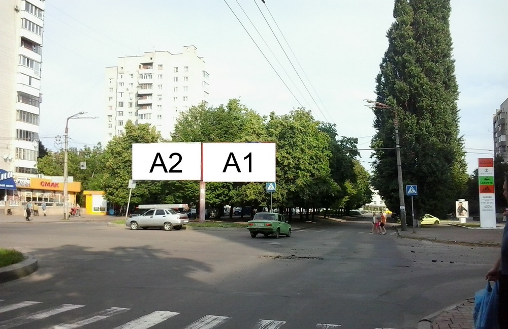 Billboard Cherkasy,  bst. Sevcenka - st.Kobzars'ka