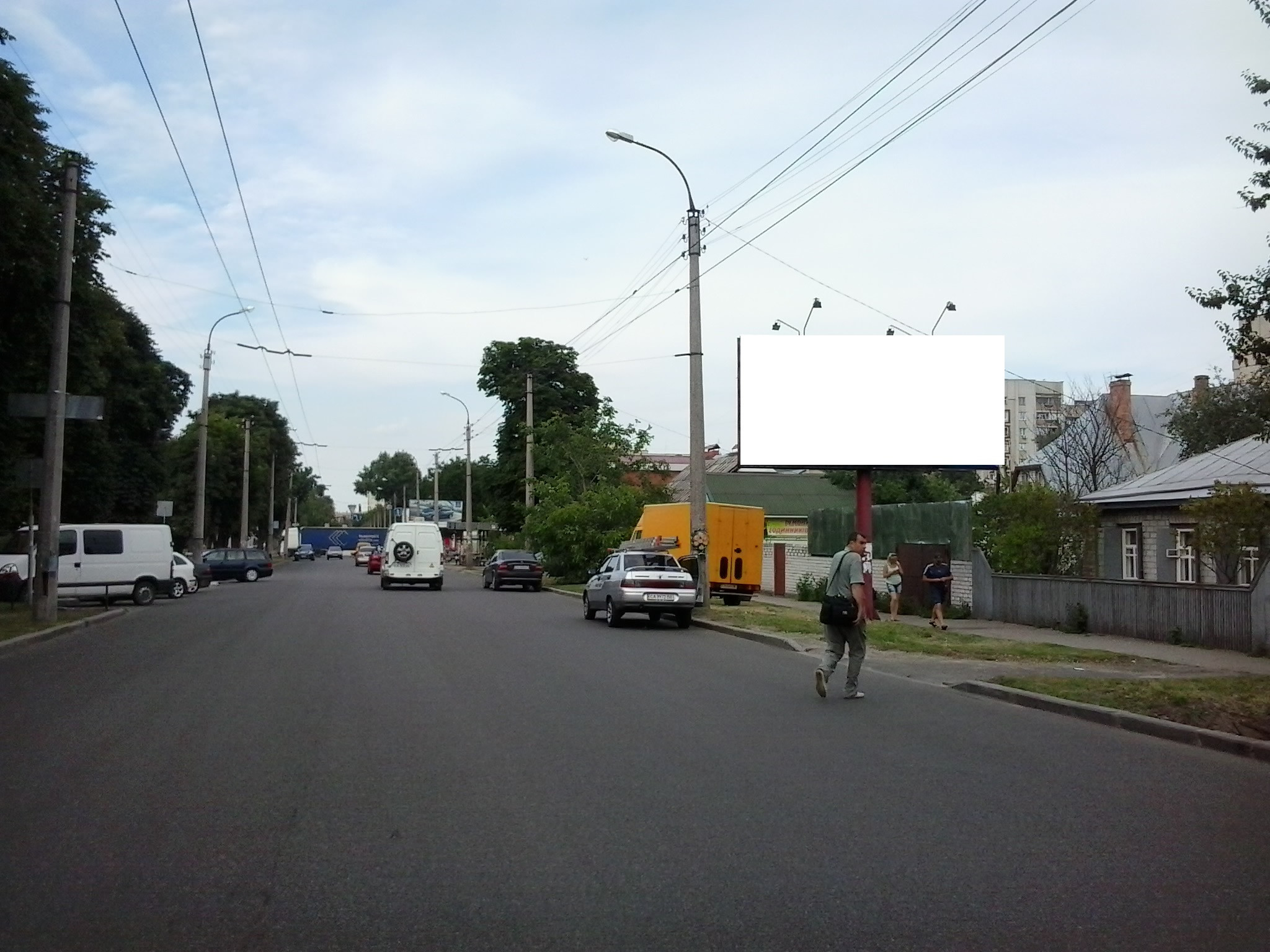 Billboard Cherkasy,  st. Cornovola - st. Nadpil'na (bila mag. Dekor)